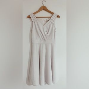 Grace Karin White Midi Dress